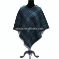 Mode Frauen Jacquard Tribal Winter Poncho Mäntel Schal